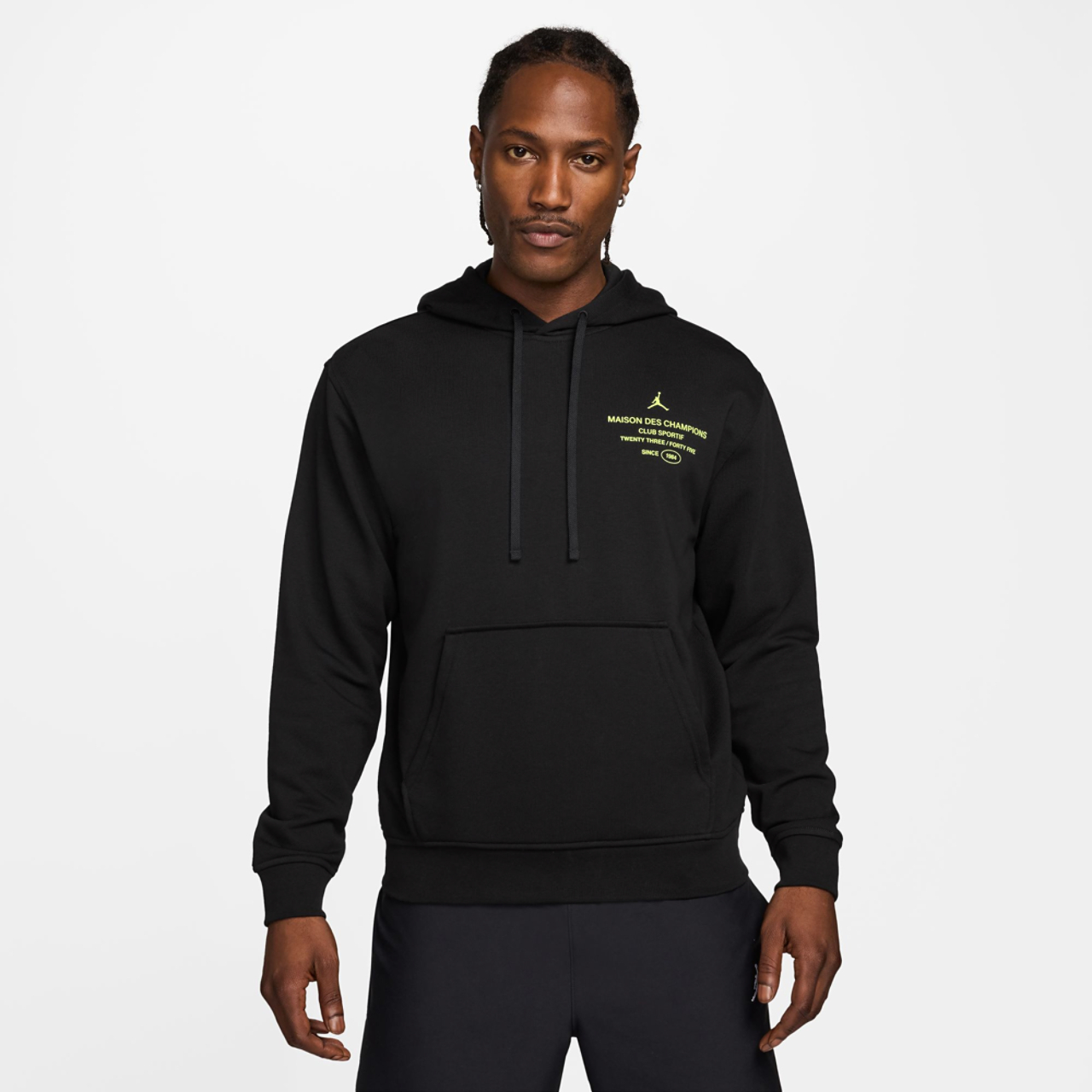 Jordan Dri-FIT Sport Graphic Fleece Pullover Image 1 of 2. Tap to open photo gallery.
