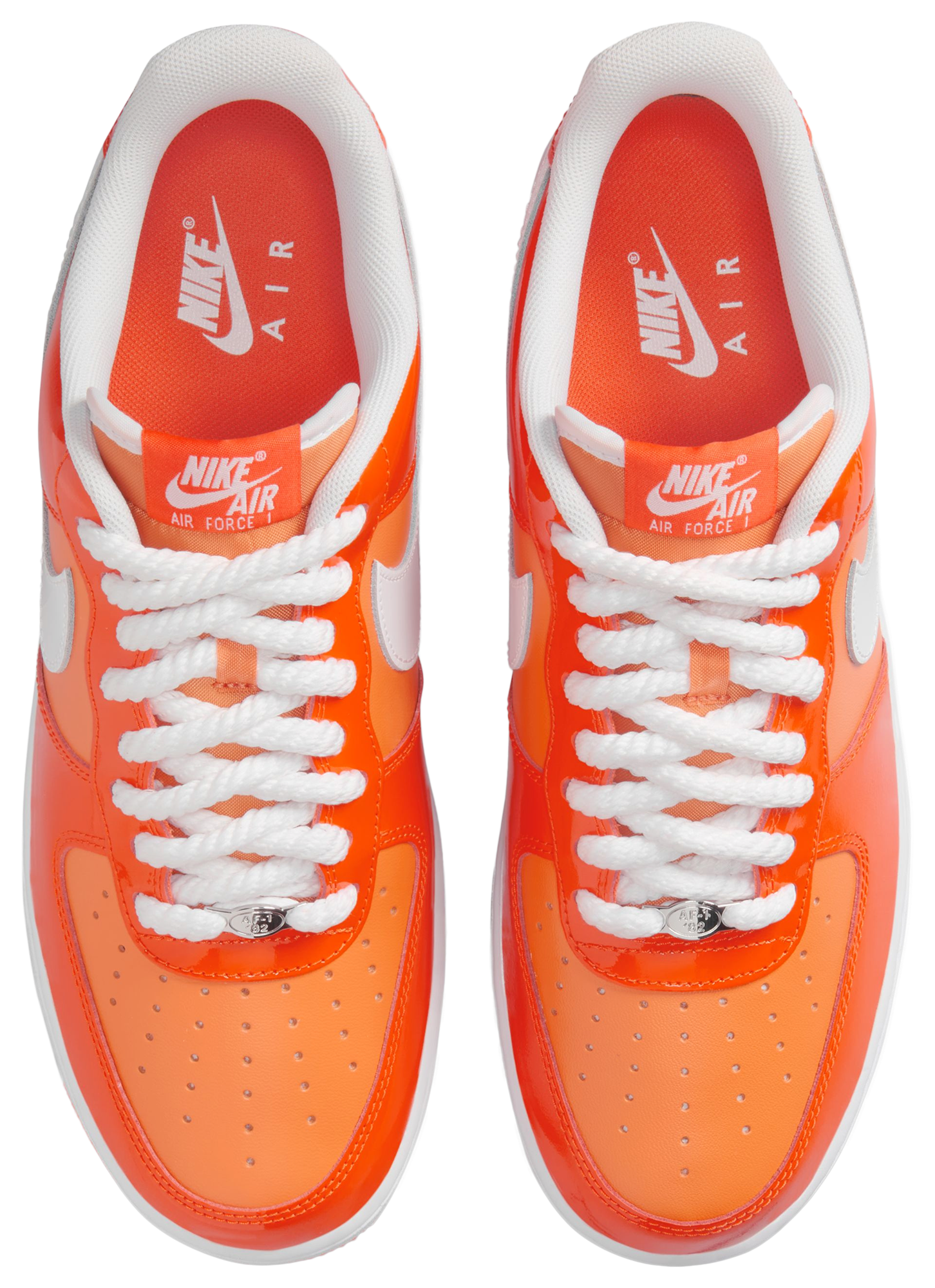 Nike Air Force 1 '07 LV8 Edge - Safety Orange/White - Image 4