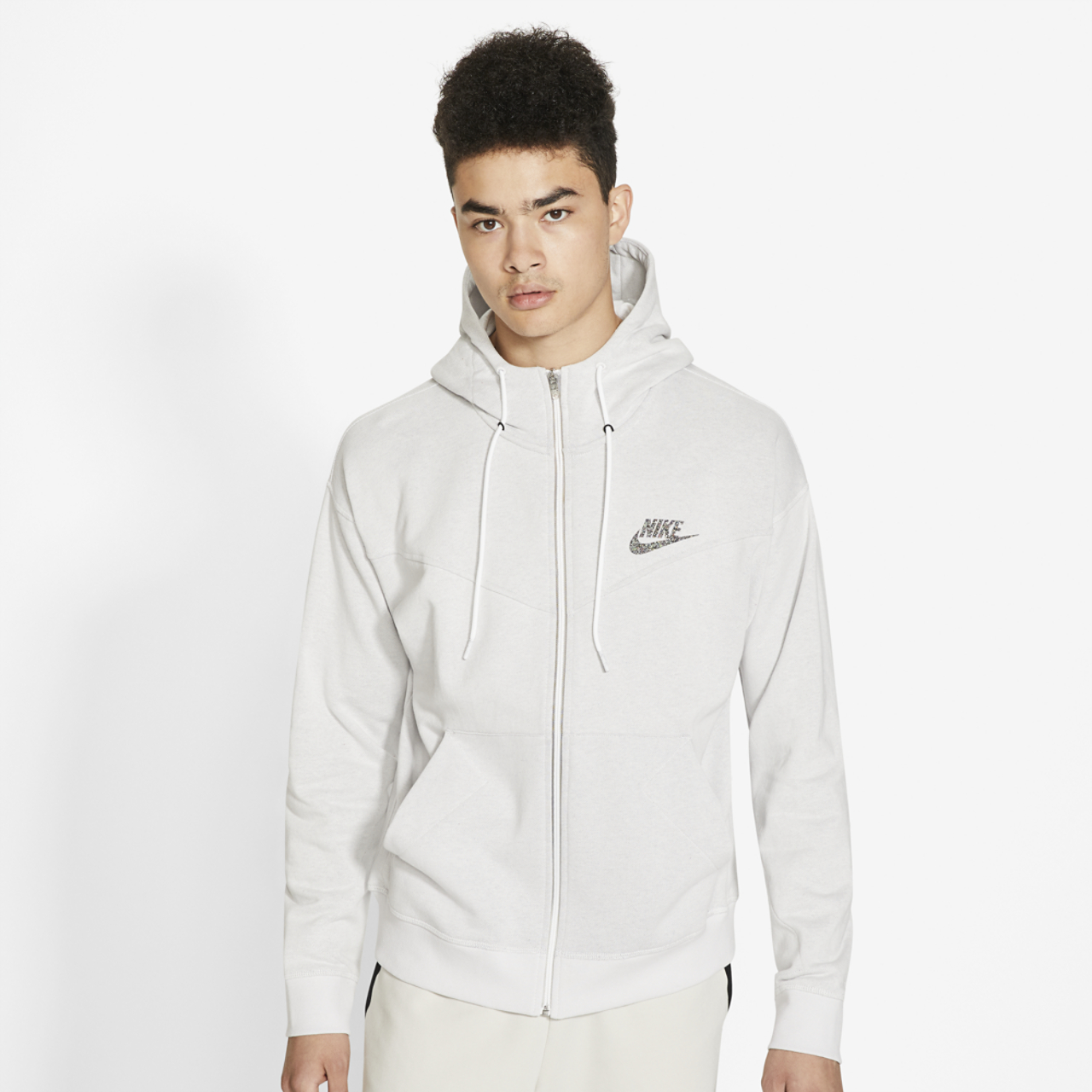 Nike Essentials Zero Full-Zip Hoodie Image 3 of 4. Tap to open photo gallery.