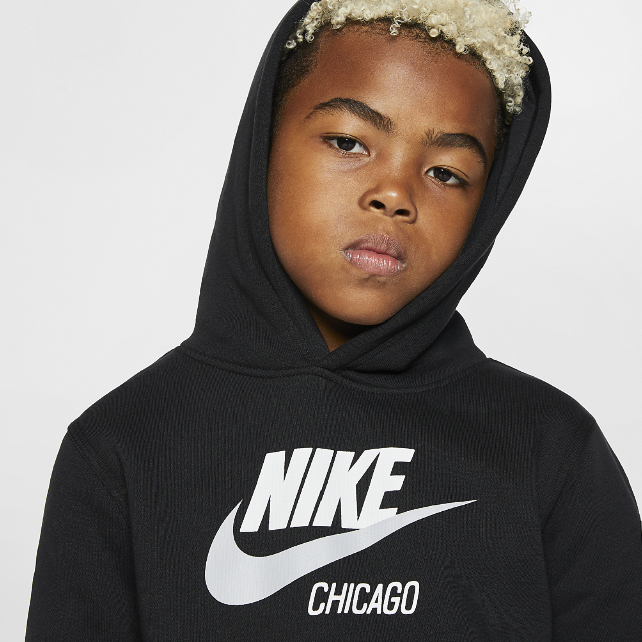 Nike Chicago Pullover Fleece Hoodie Image 3 of 4. Tap to open photo gallery.