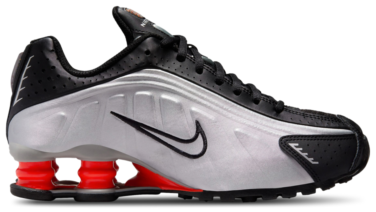 NIKE ショックス R4 メタリックシルバー/レッド Nike Shox R4 | Champs Sports