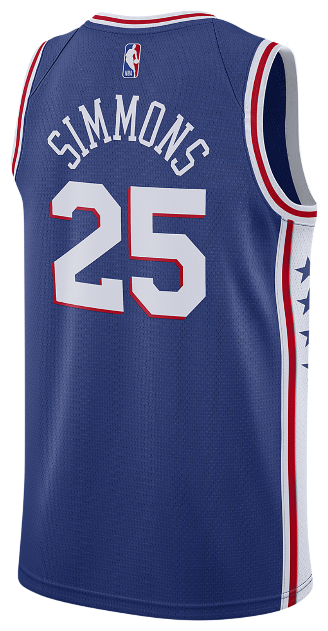 Nike 76ers Icon Edition 2020 Swingman Jersey Image 1 of 2. Tap to open photo gallery.