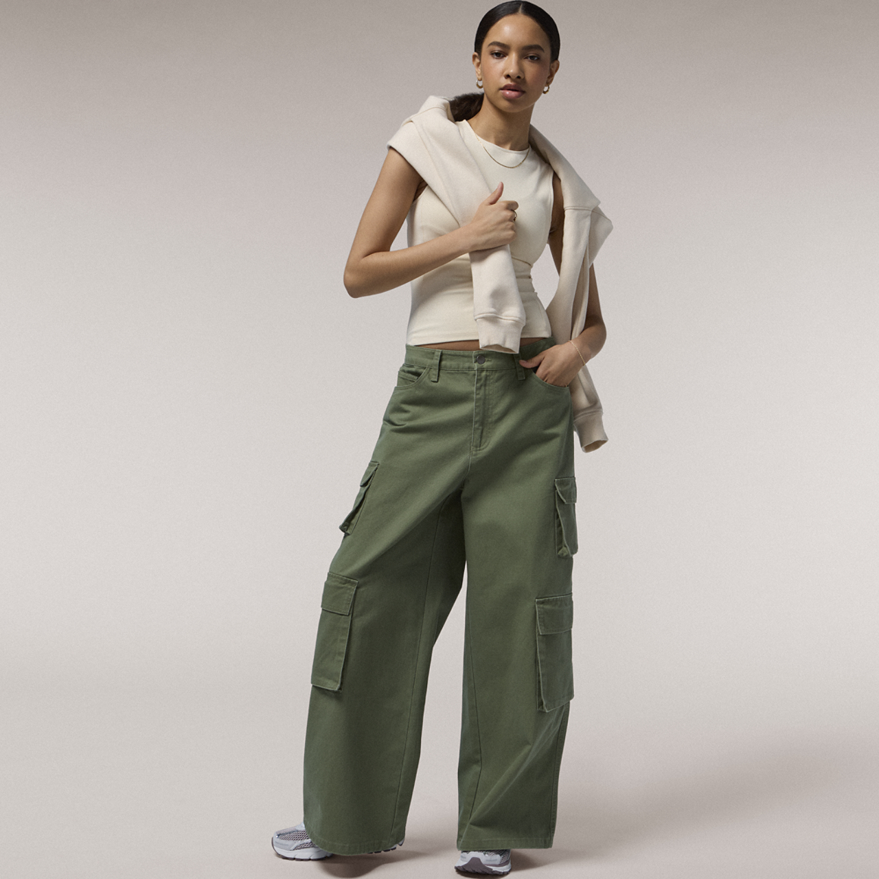 Cozi Motley Multi Pocket Pants Image 5 of 6. Tap to open photo gallery.