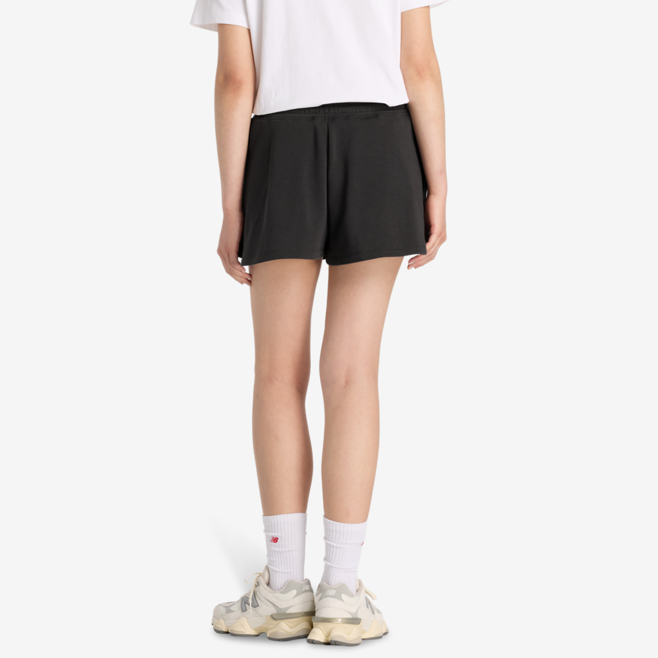 New Balance French Terry Circle Shorts Image 2 of 6. Tap to open photo gallery.