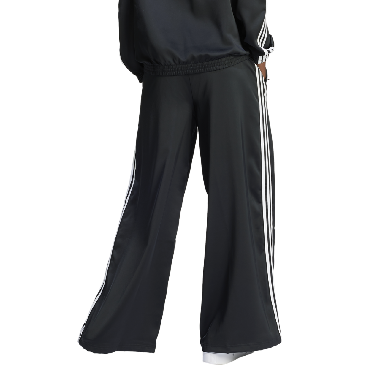 adidas Originals Satin Wide Leg Track Pants Image 2 of 5. Tap to open photo gallery.