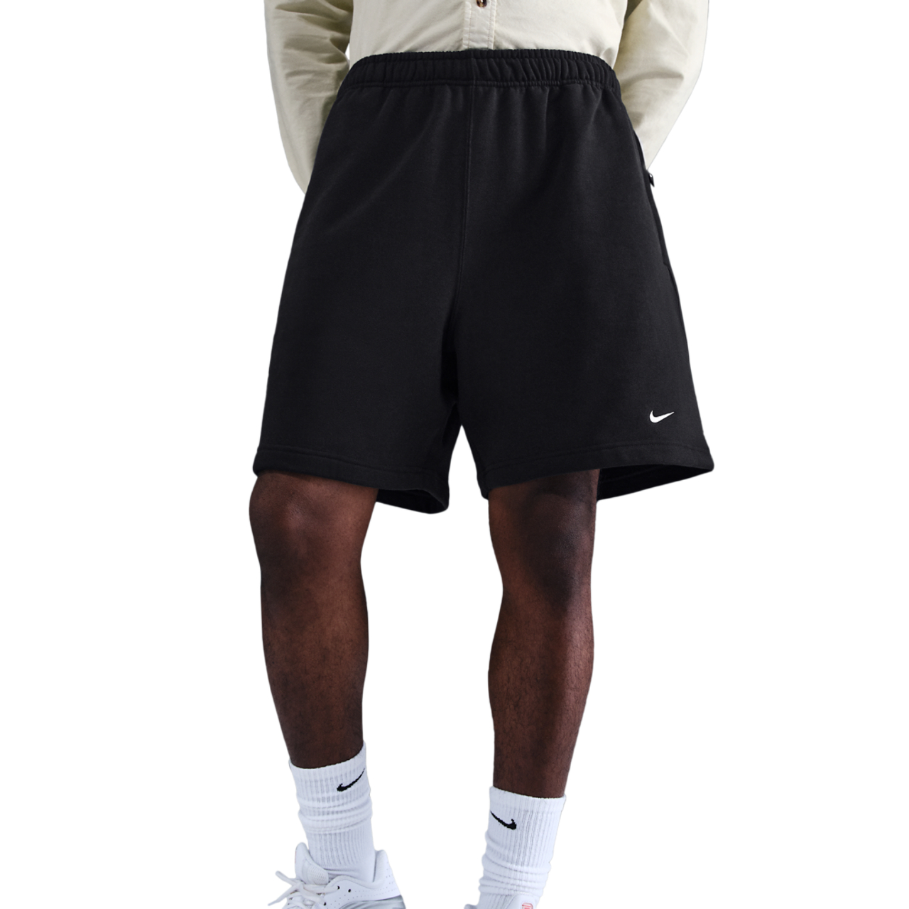 Nike SOLO Swoosh FT SHORT Image 1 of 3. Tap to open photo gallery.
