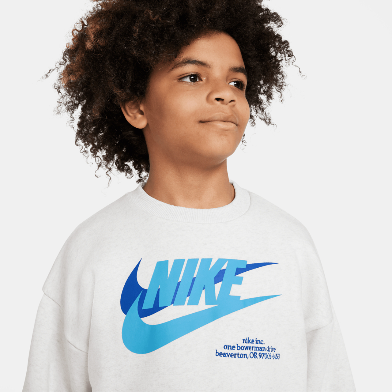 Nike NSW HBR Icon Fleece Crew Image 3 of 3. Tap to open photo gallery.