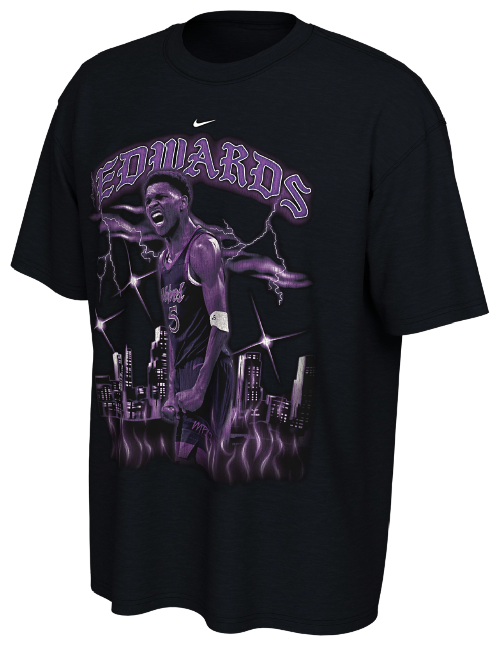 Nike Timberwolves City Edition Player T-Shirt Image 1 of 2. Tap to open photo gallery.