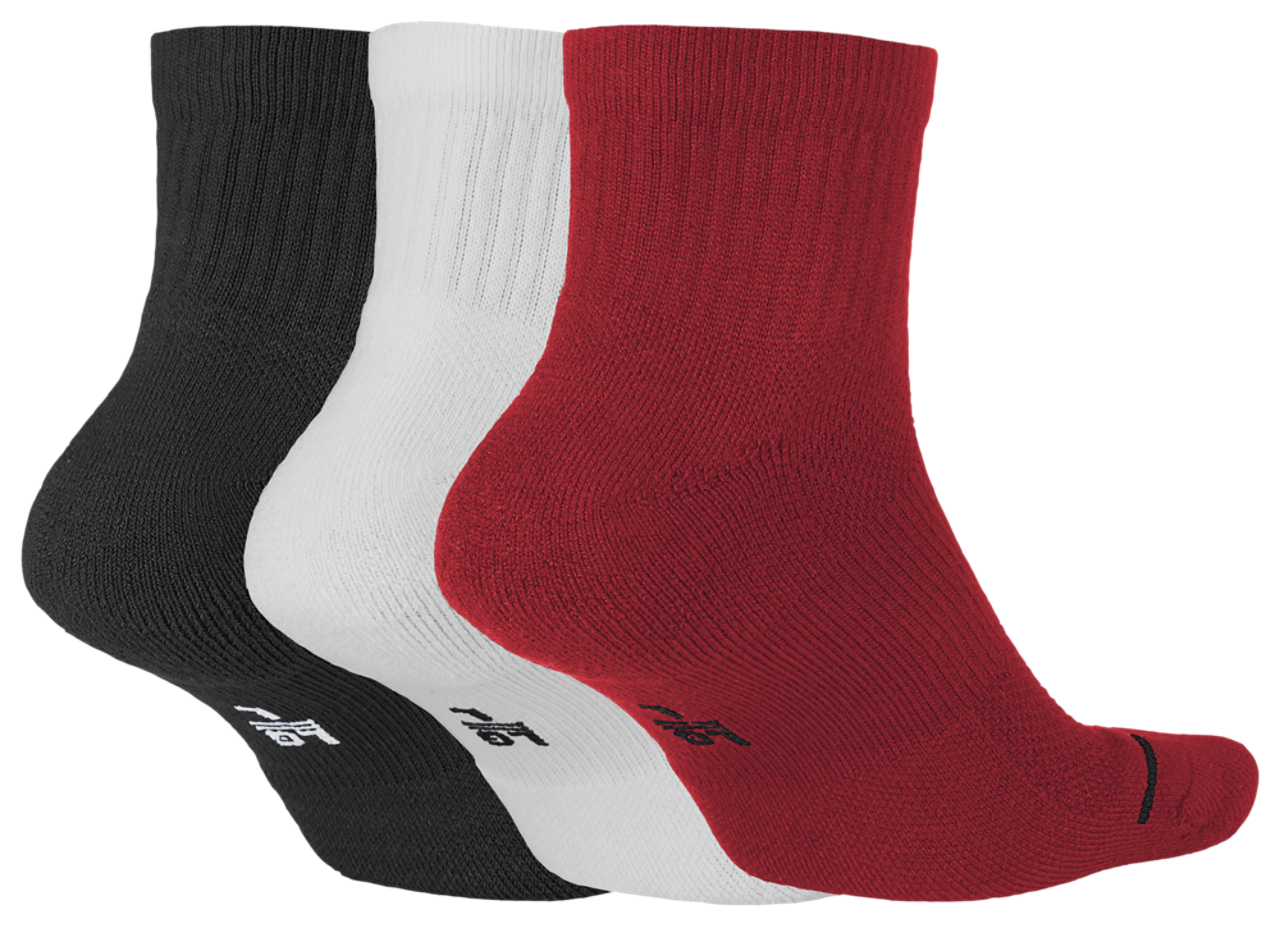 Jordan Jumpman Quarter 3 Pack Socks  Image 3 of 3. Tap to open photo gallery.