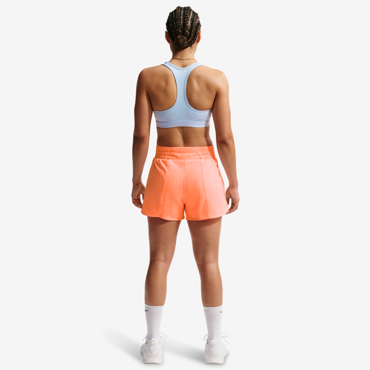 Nike Dri-FIT Swoosh Medium Support Bra Image 7 of 7. Tap to open photo gallery.