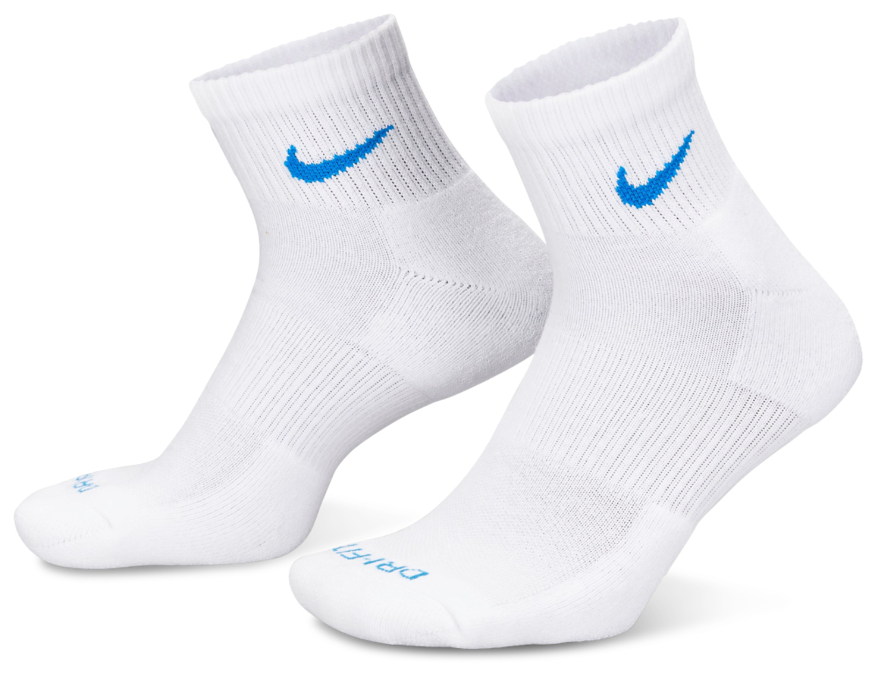 Nike 3 Pack Dri-FIT Plus Quarter Socks Image 1 of 1. Tap to open photo gallery.