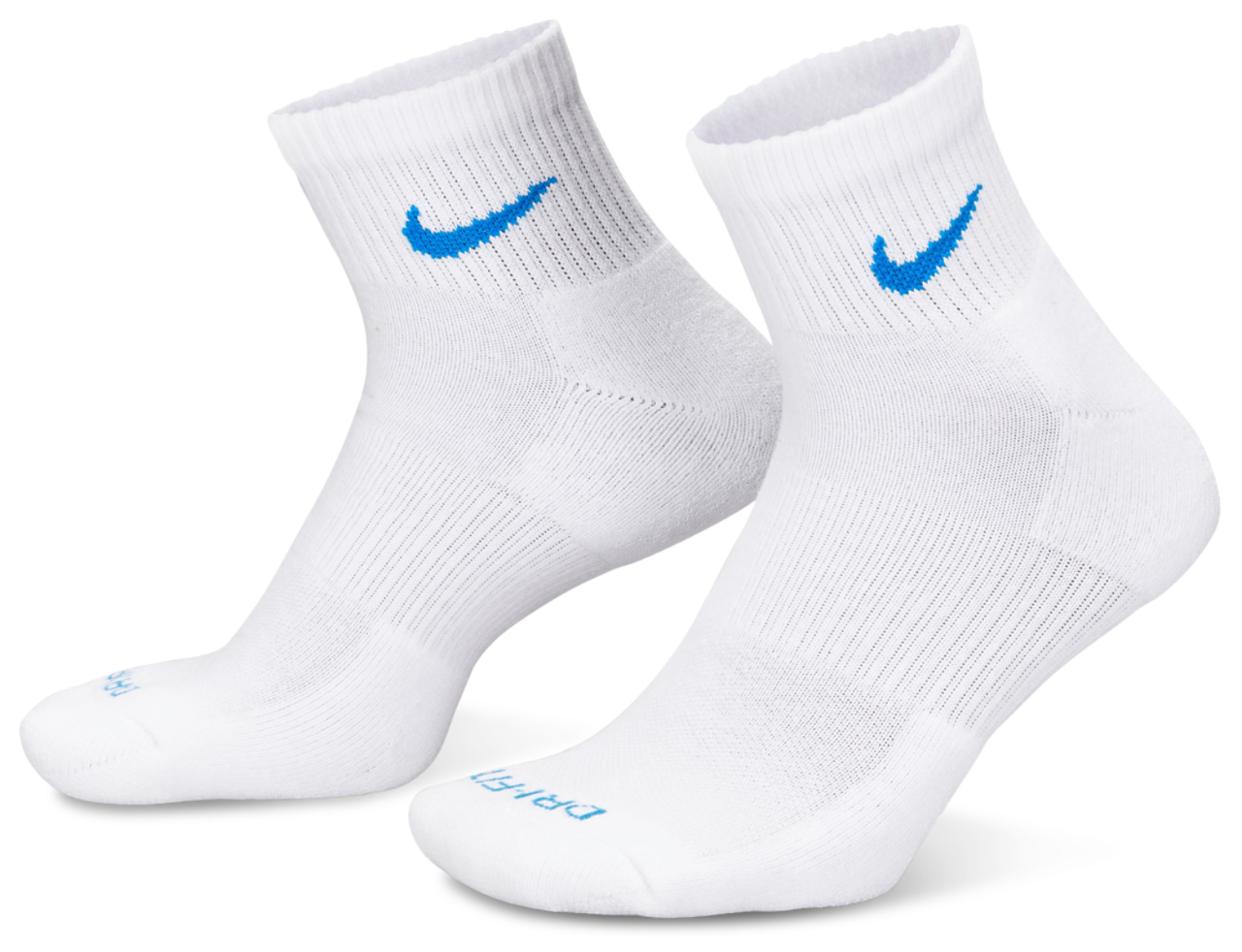 Nike 3 Pack Dri-FIT Plus Quarter Socks Image 1 of 1. Tap to open photo gallery.