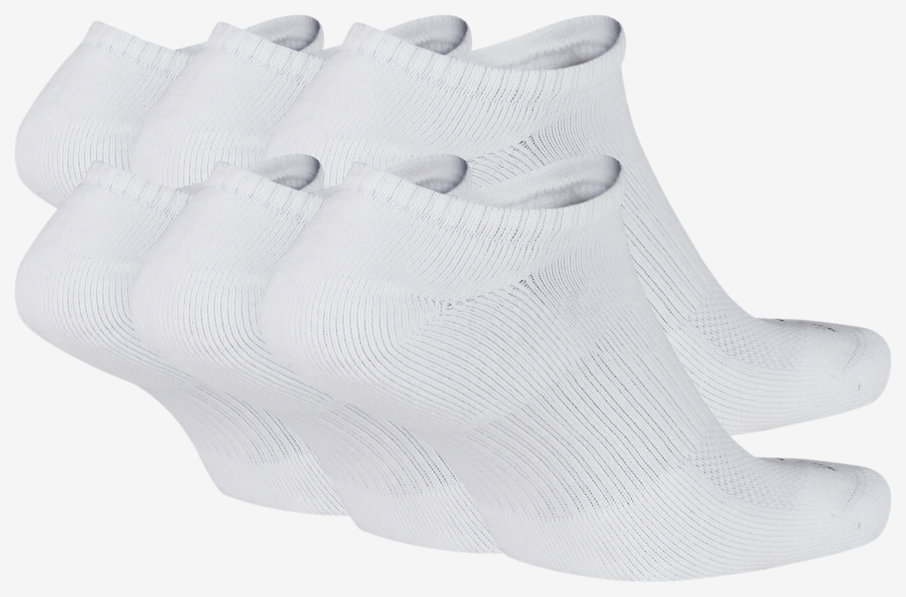 Nike 6 Pack Dri-FIT Plus No Show Socks Image 3 of 3. Tap to open photo gallery.
