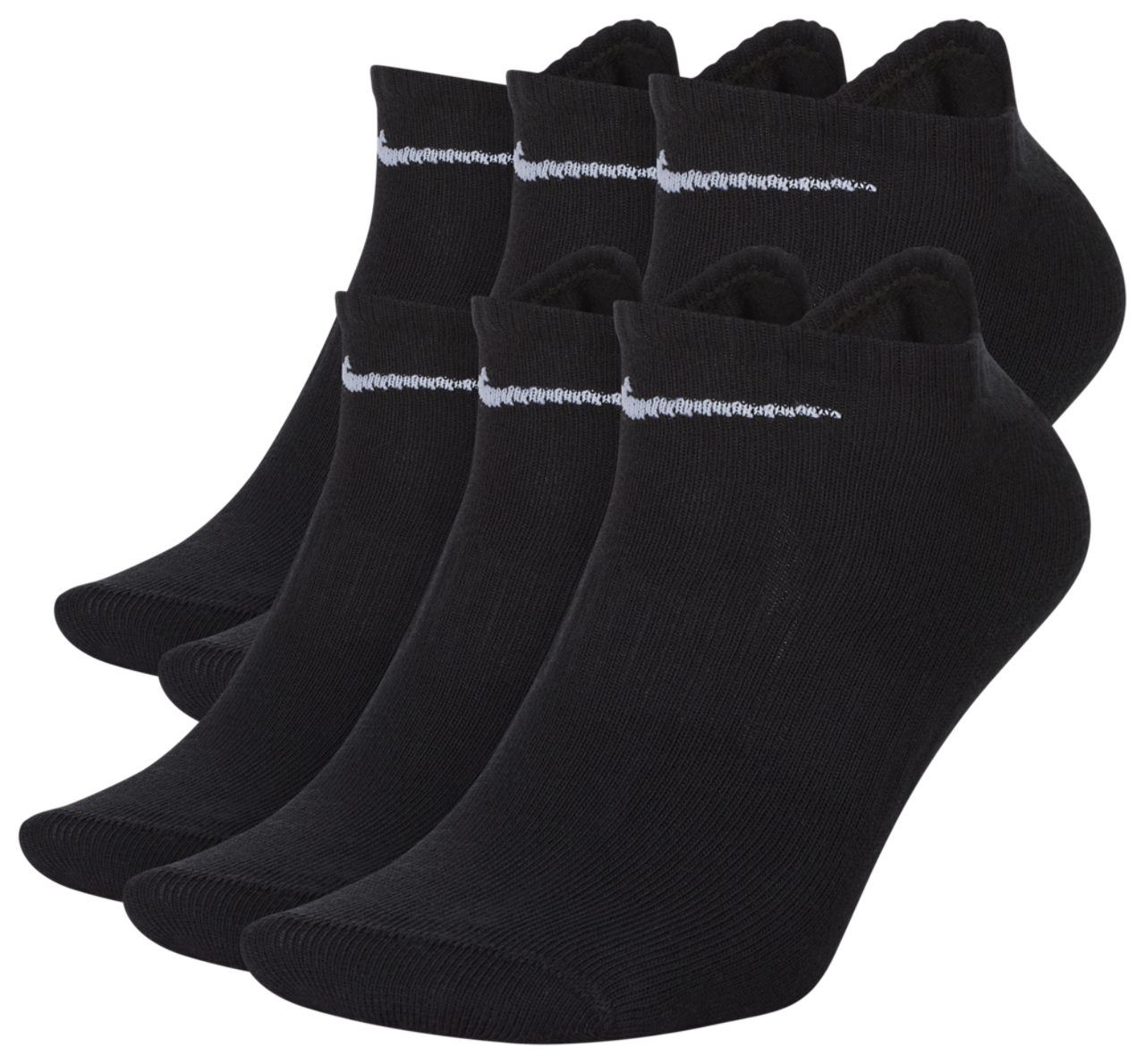 Nike Everyday Lightweight No Show Socks 6PK Image 1 of 3. Tap to open photo gallery.