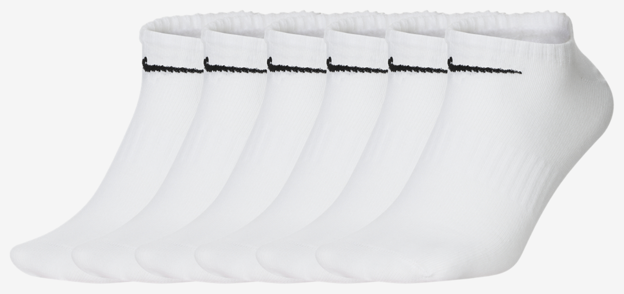 Nike Everyday Lightweight No Show Socks 6PK Image 1 of 2. Tap to open photo gallery.