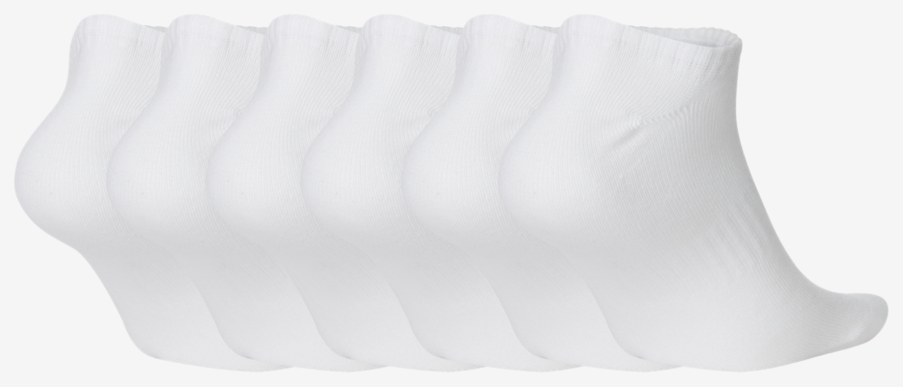 Nike Everyday Lightweight No Show Socks 6PK Image 2 of 2. Tap to open photo gallery.