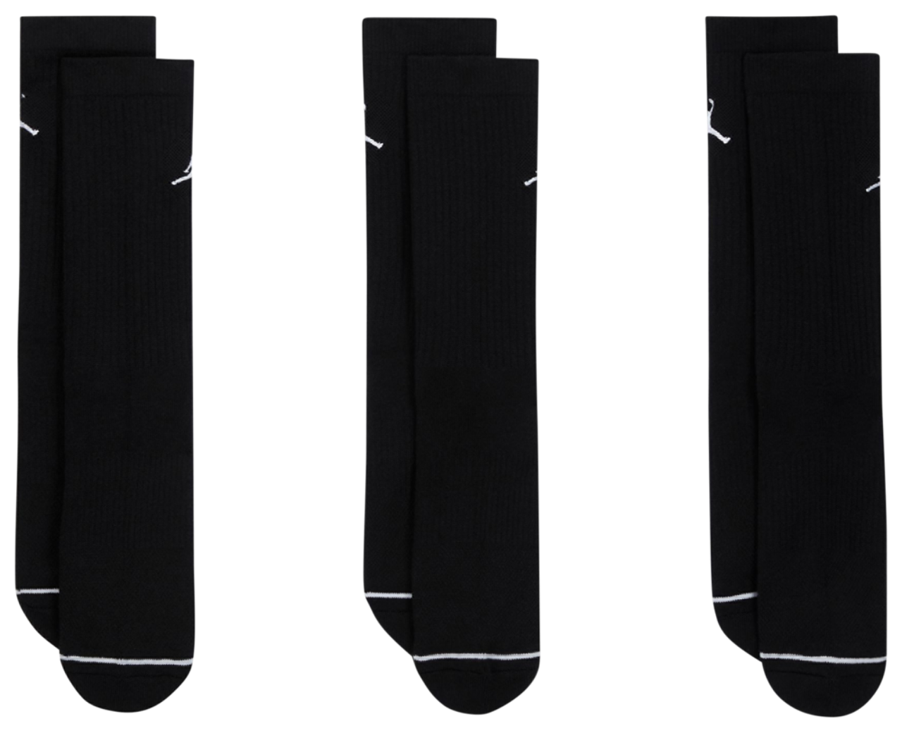 Jordan Every Day Cushioned Crew 3 Pack Socks Image 3 of 4. Tap to open photo gallery.