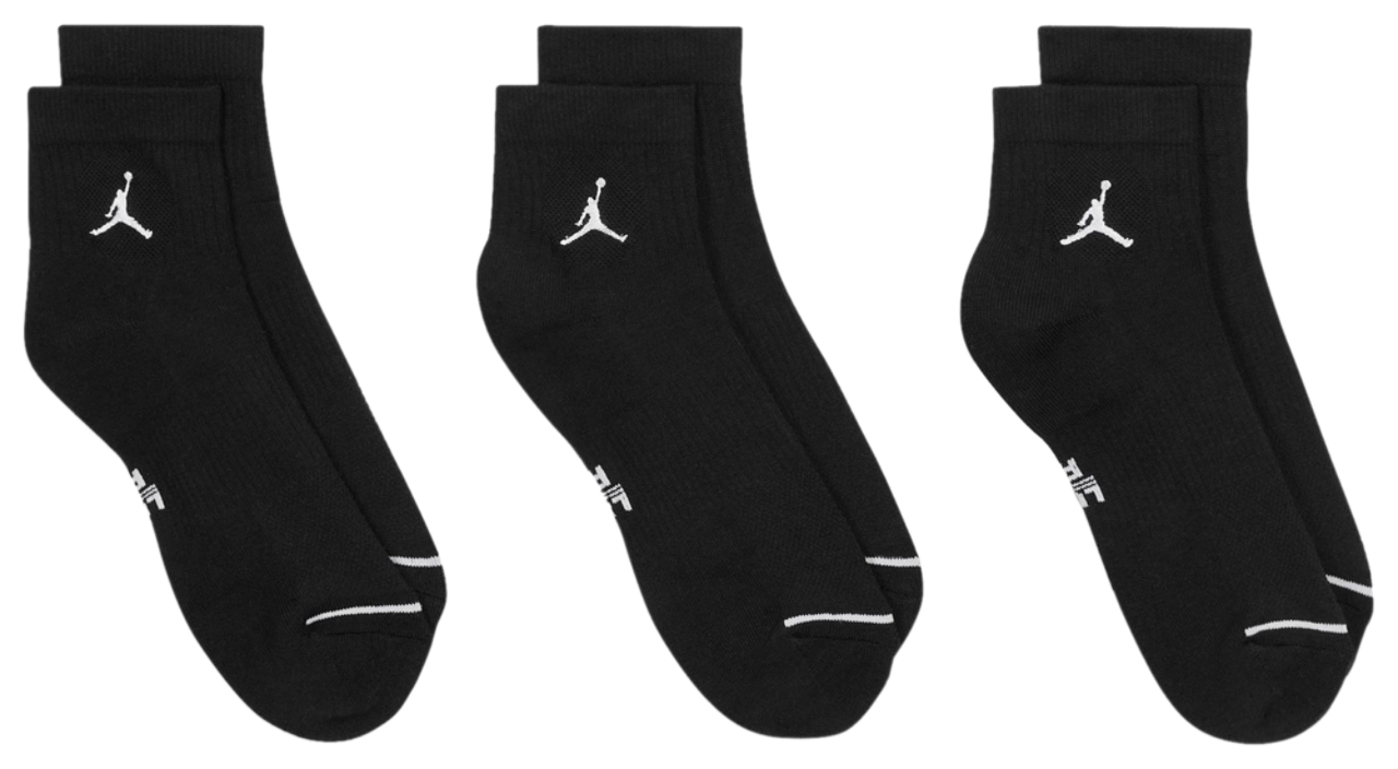 Jordan Every Day Cushioned Ankle 3 Pack Image 4 of 4. Tap to open photo gallery.