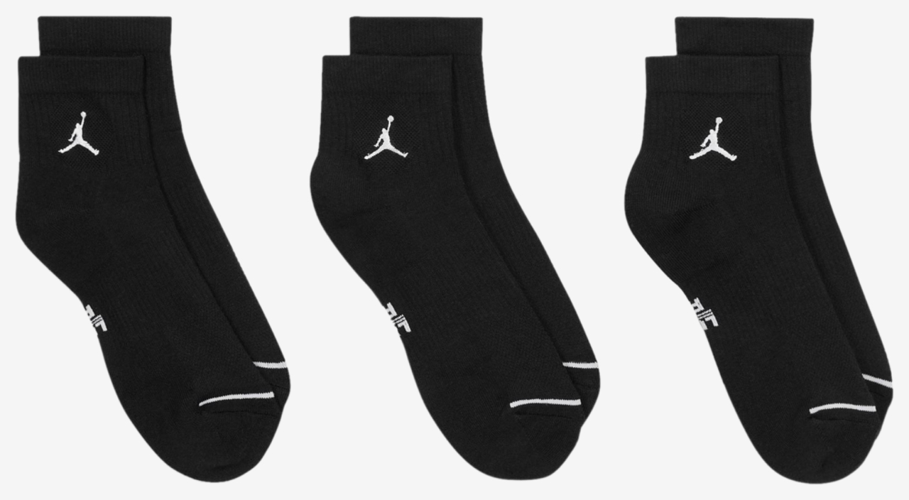 Jordan Every Day Cushioned Ankle 3 Pack Image 4 of 4. Tap to open photo gallery.