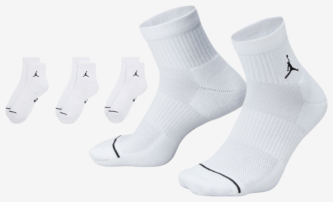 Jordan Every Day Cushioned Ankle 3 Pack Image 2 of 4. Tap to open photo gallery.