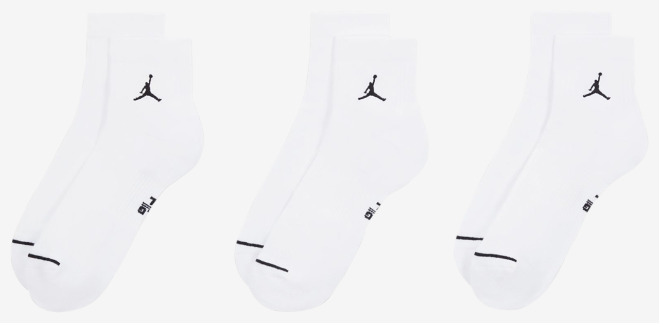 Jordan Every Day Cushioned Ankle 3 Pack Image 3 of 4. Tap to open photo gallery.