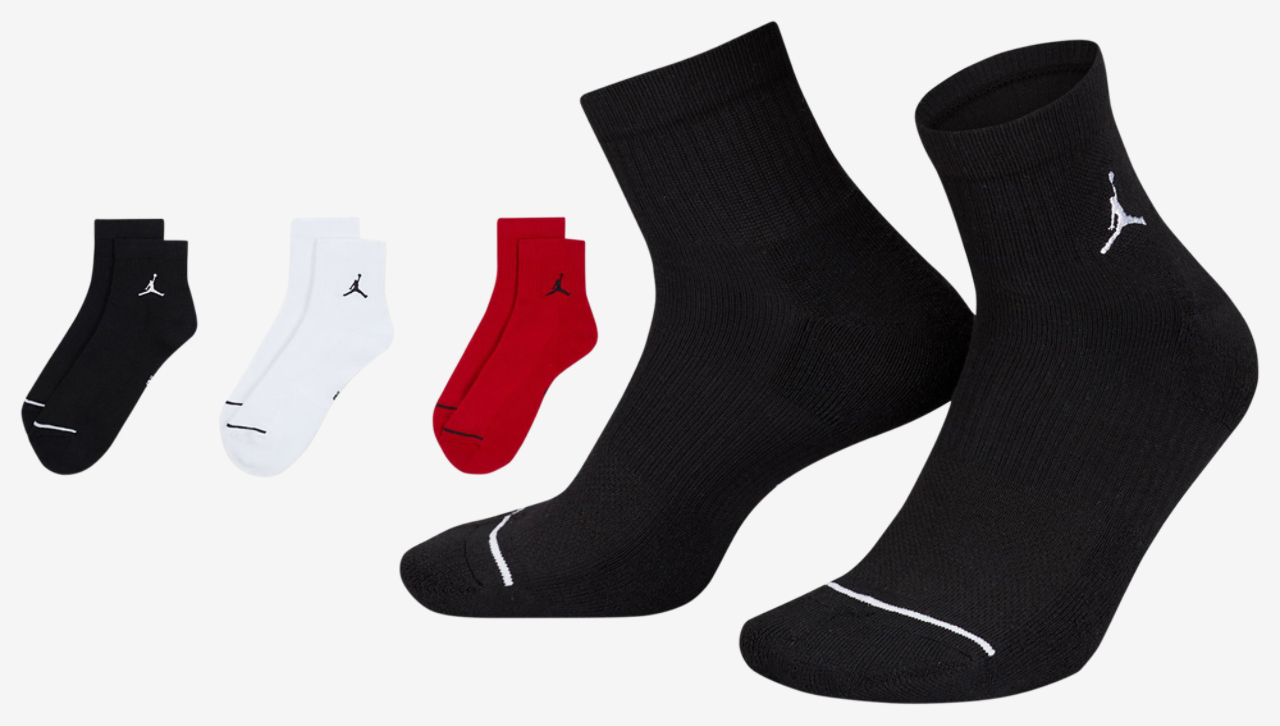 Jordan Every Day Cushioned Ankle 3 Pack Image 2 of 4. Tap to open photo gallery.