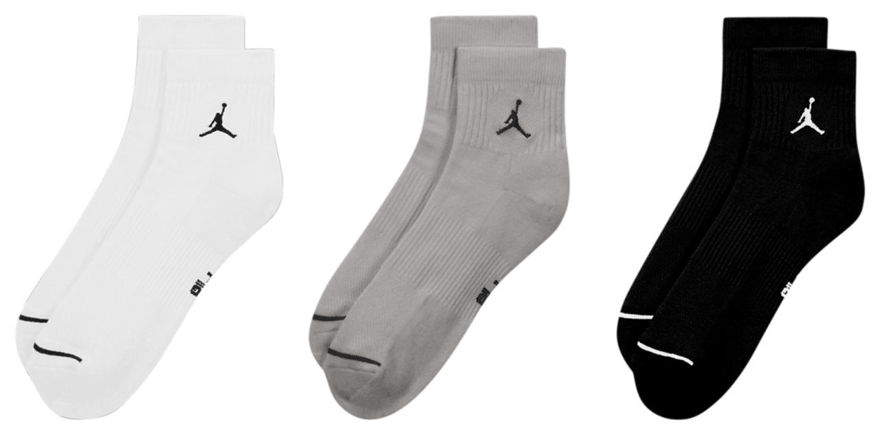 Jordan Every Day Cushioned Ankle 3 Pack Image 2 of 2. Tap to open photo gallery.