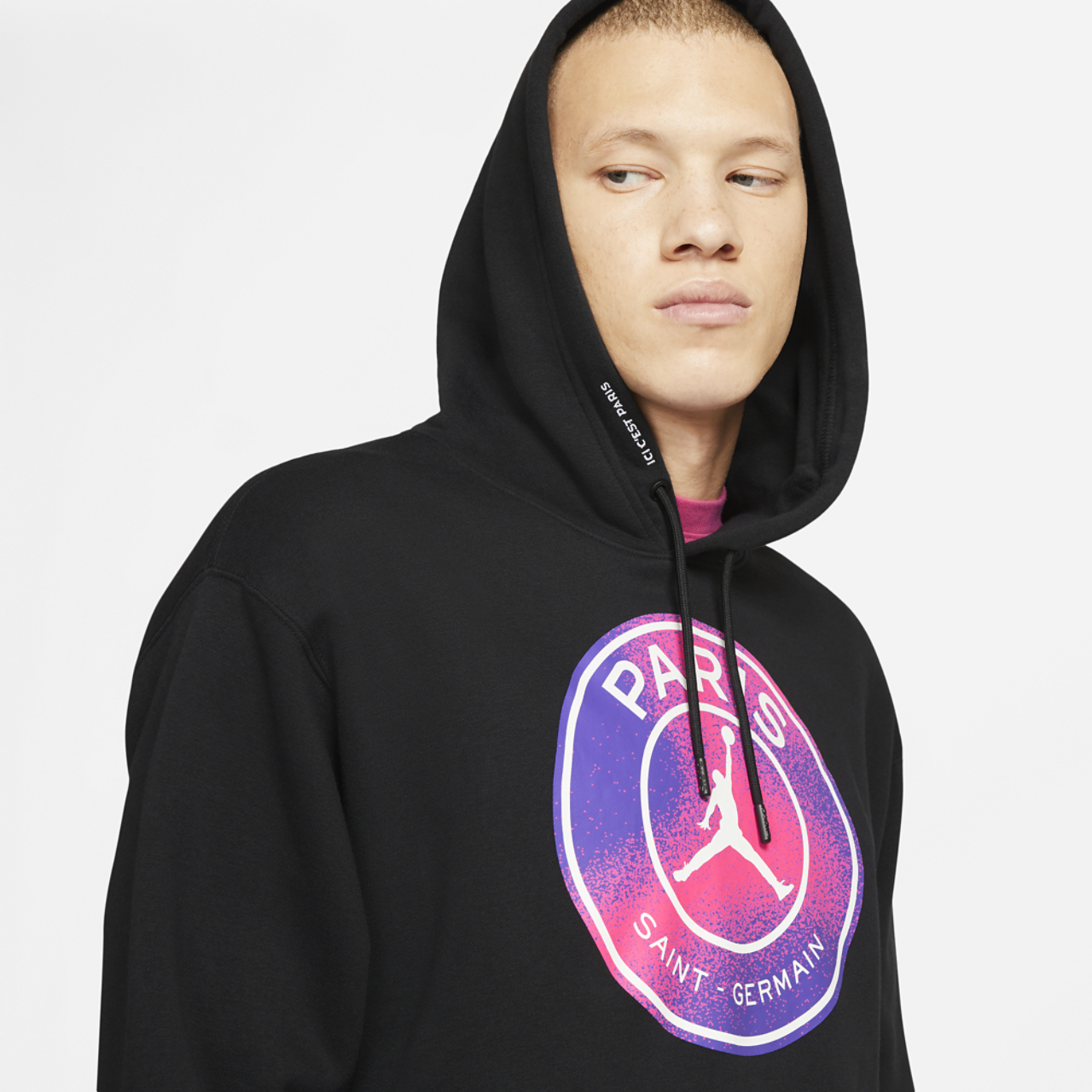 Jordan PSG Fleece Hoodie Image 3 of 5. Tap to open photo gallery.