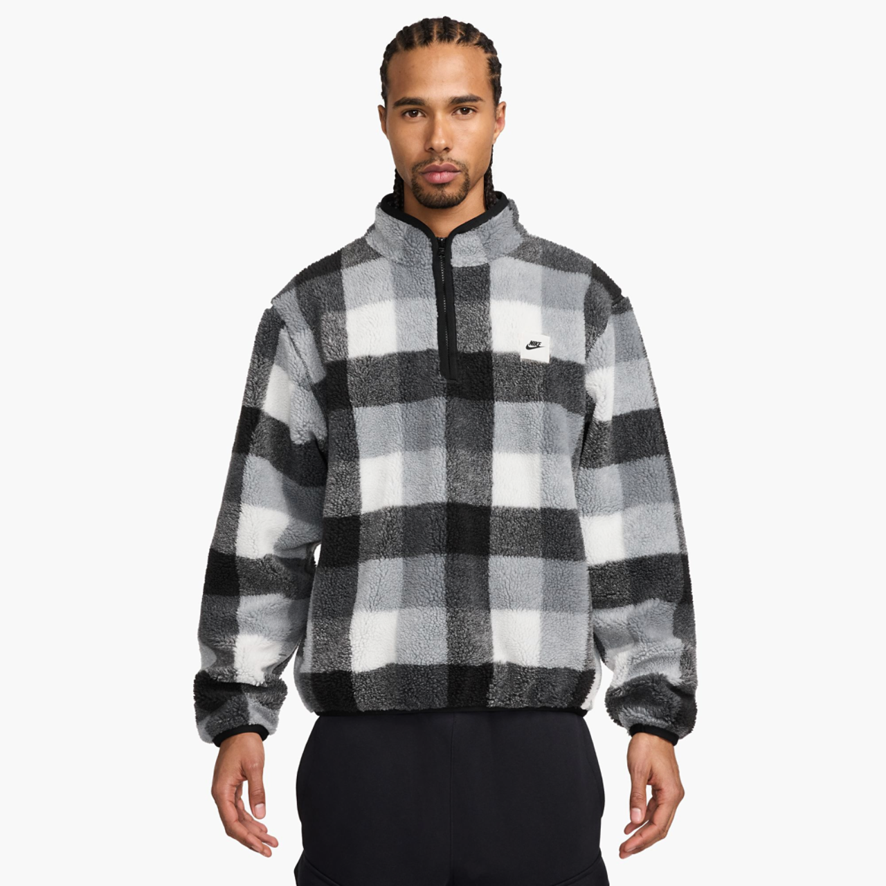 Nike チェック柄 上下セット Nike Club Seasonal Winterized All Over Print Half-Zip - Men's