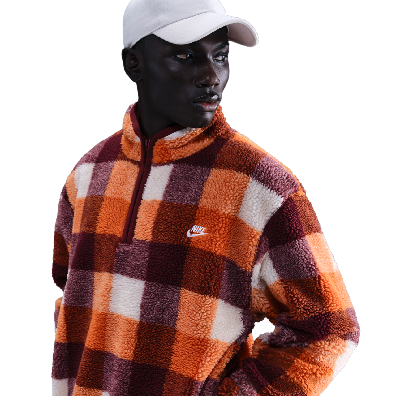 Nike Club Seasonal Winterized All Over Print Half-Zip Image 1 of 4. Tap to open photo gallery.
