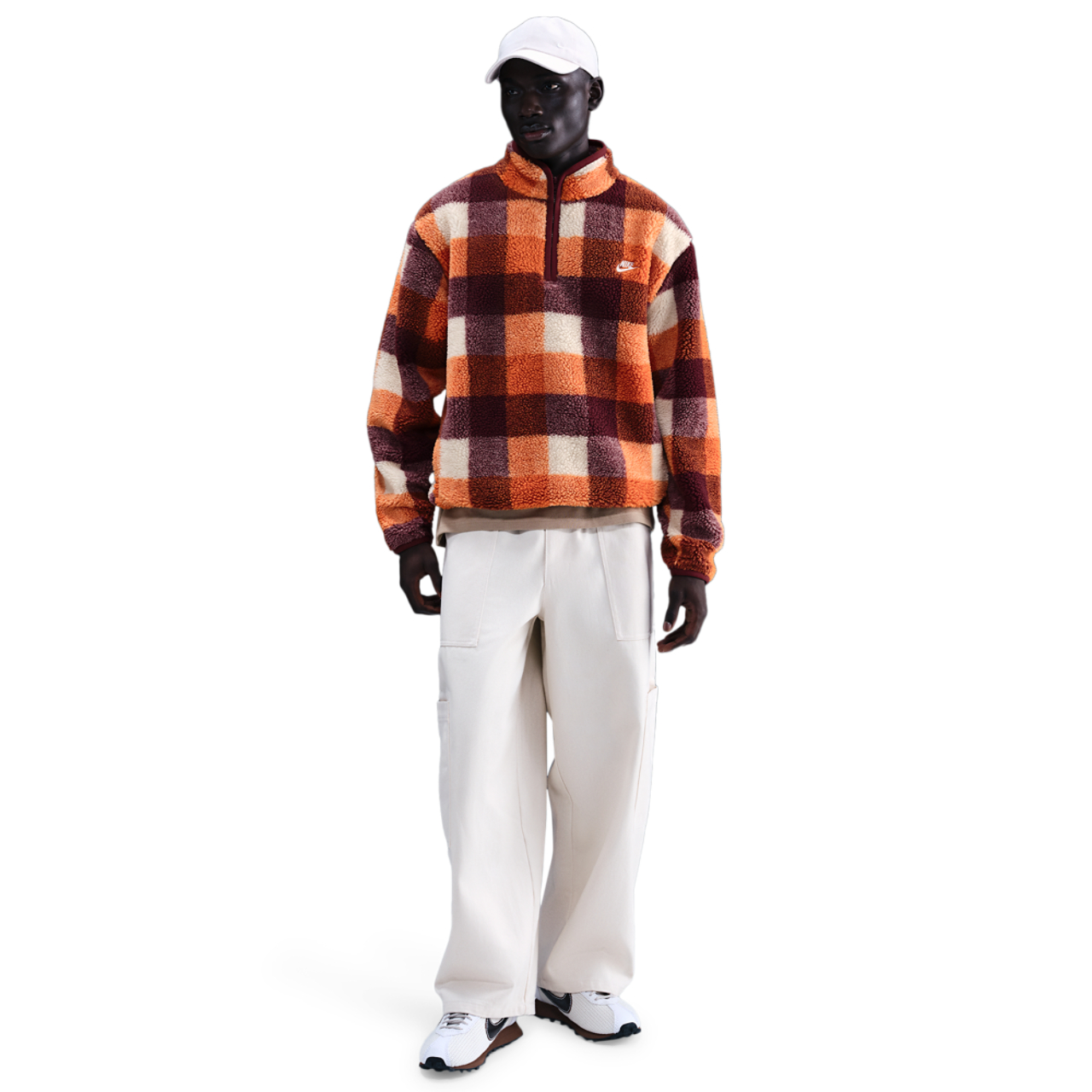 Nike Club Seasonal Winterized All Over Print Half-Zip Image 3 of 4. Tap to open photo gallery.