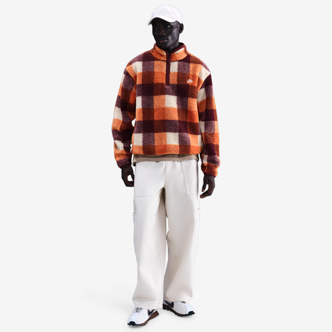 Nike Club Seasonal Winterized All Over Print Half-Zip Image 3 of 4. Tap to open photo gallery.