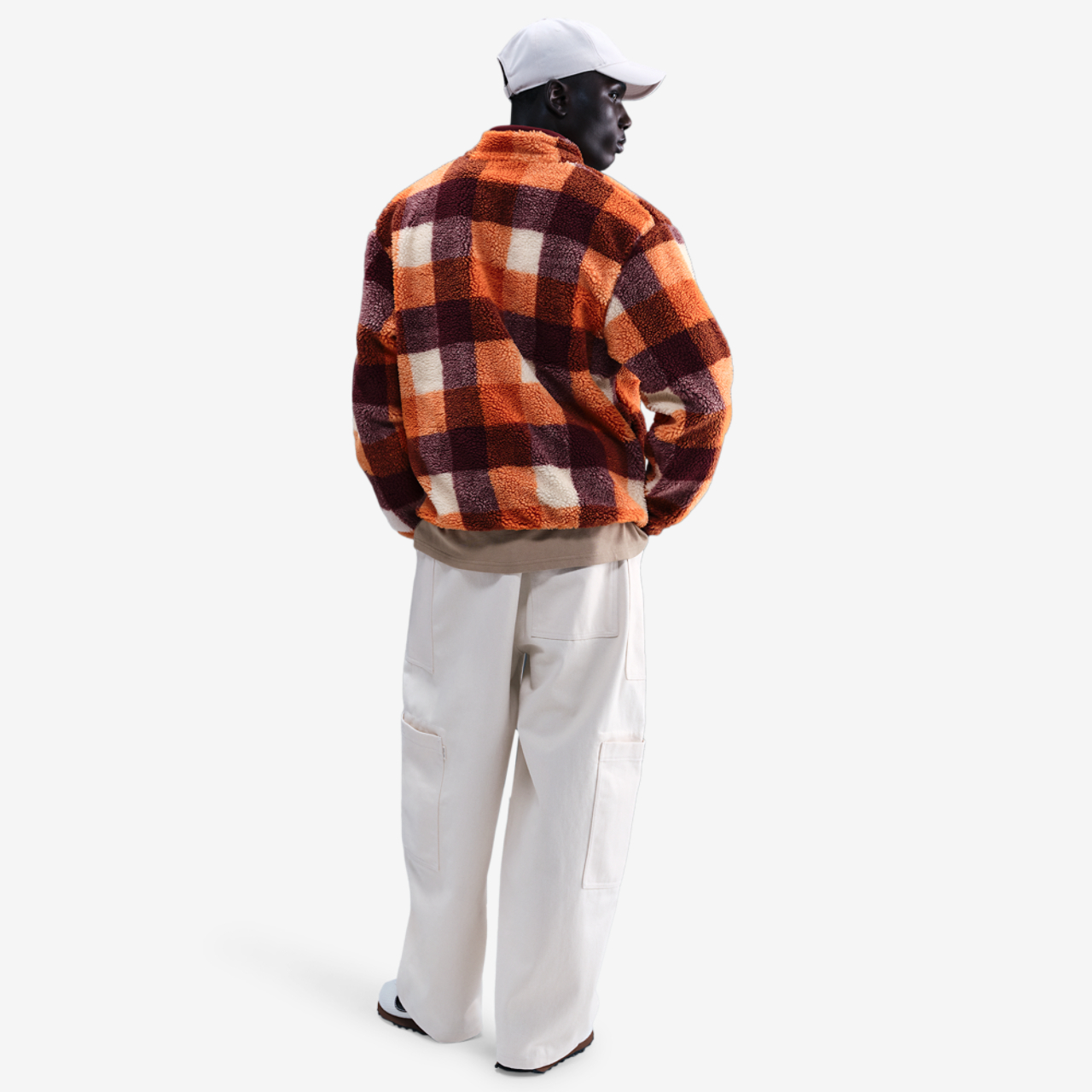 Nike Club Seasonal Winterized All Over Print Half-Zip Image 4 of 4. Tap to open photo gallery.