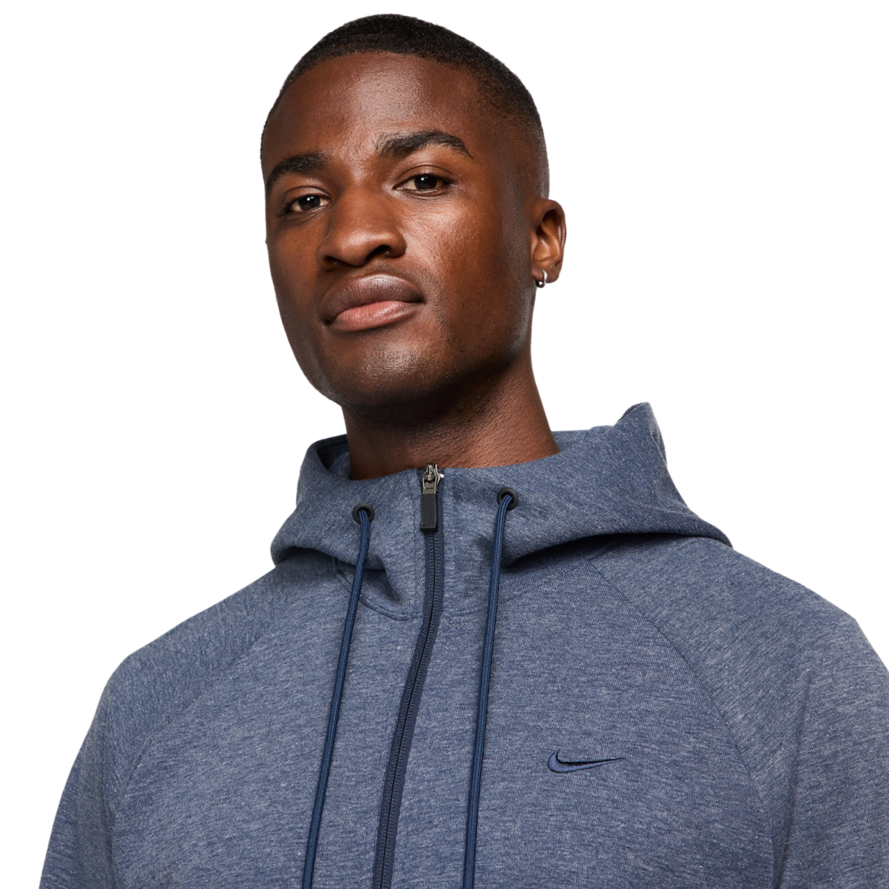 Nike Dri-FIT UV Primary Full-Zip Hoodie Image 1 of 4. Tap to open photo gallery.
