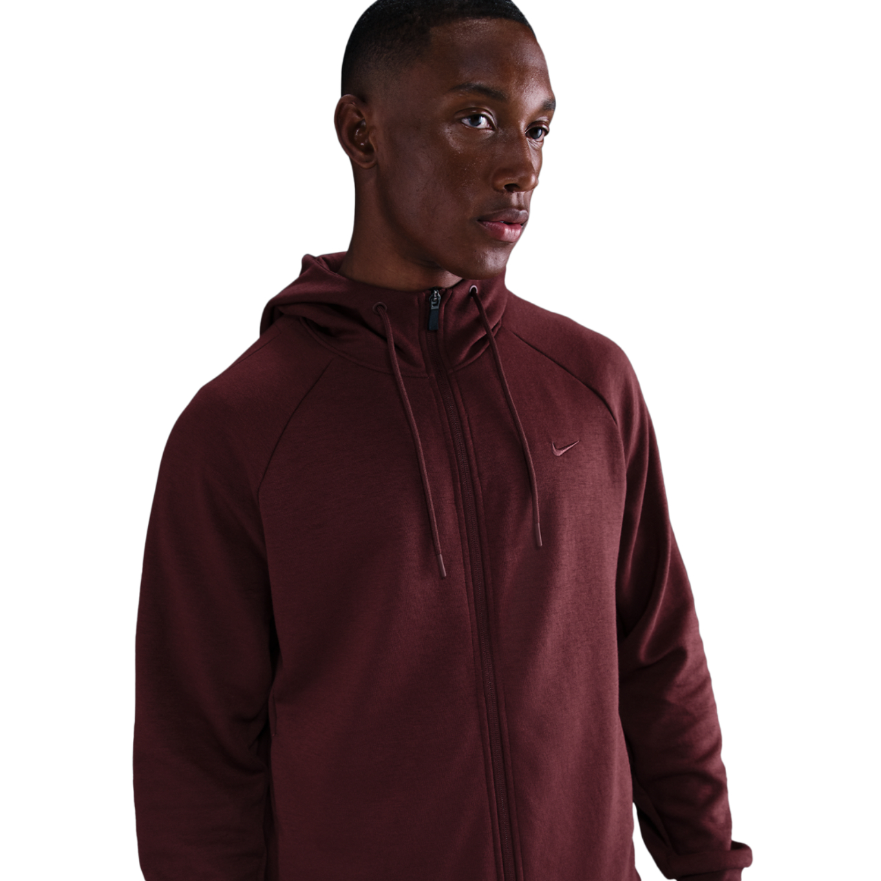 Nike Dri-FIT UV Primary Full-Zip Hoodie Image 1 of 4. Tap to open photo gallery.