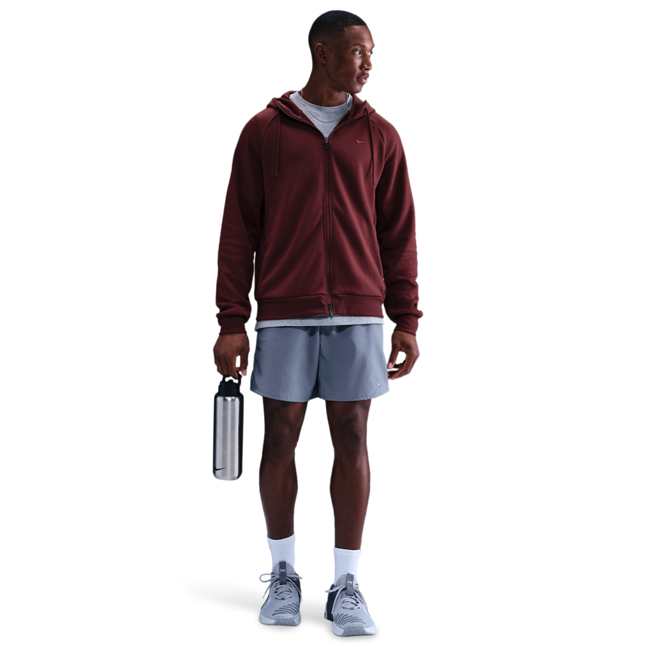 Nike Dri-FIT UV Primary Full-Zip Hoodie Image 3 of 4. Tap to open photo gallery.