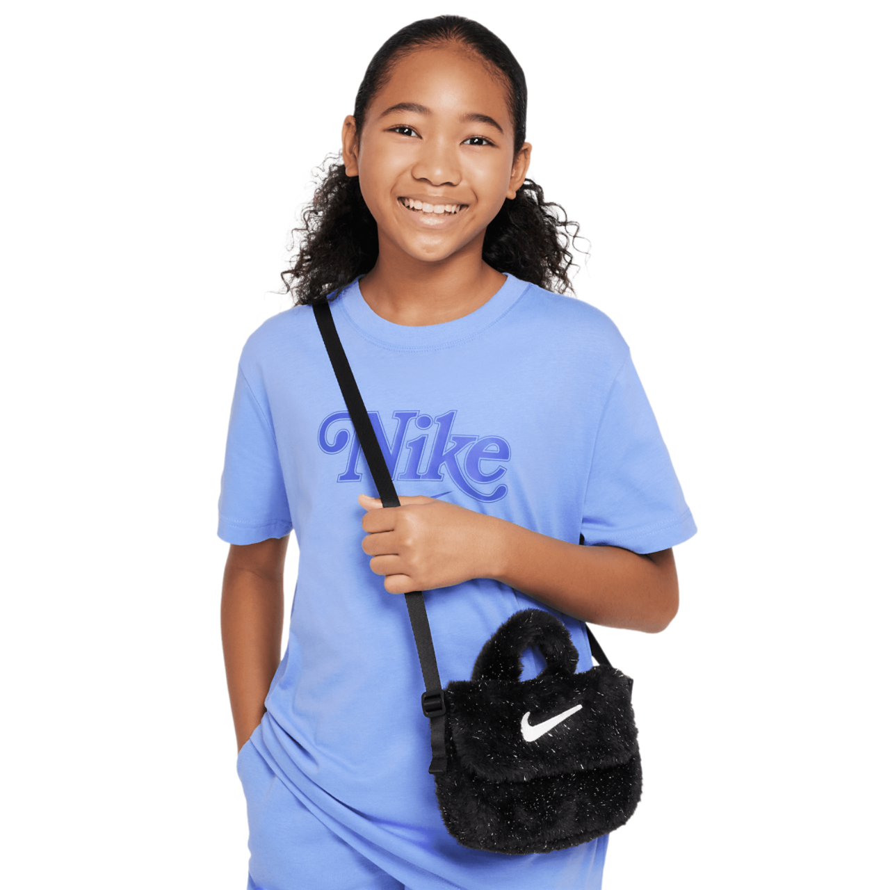 Nike Fur Crossbody Bag Image 8 of 9. Tap to open photo gallery.