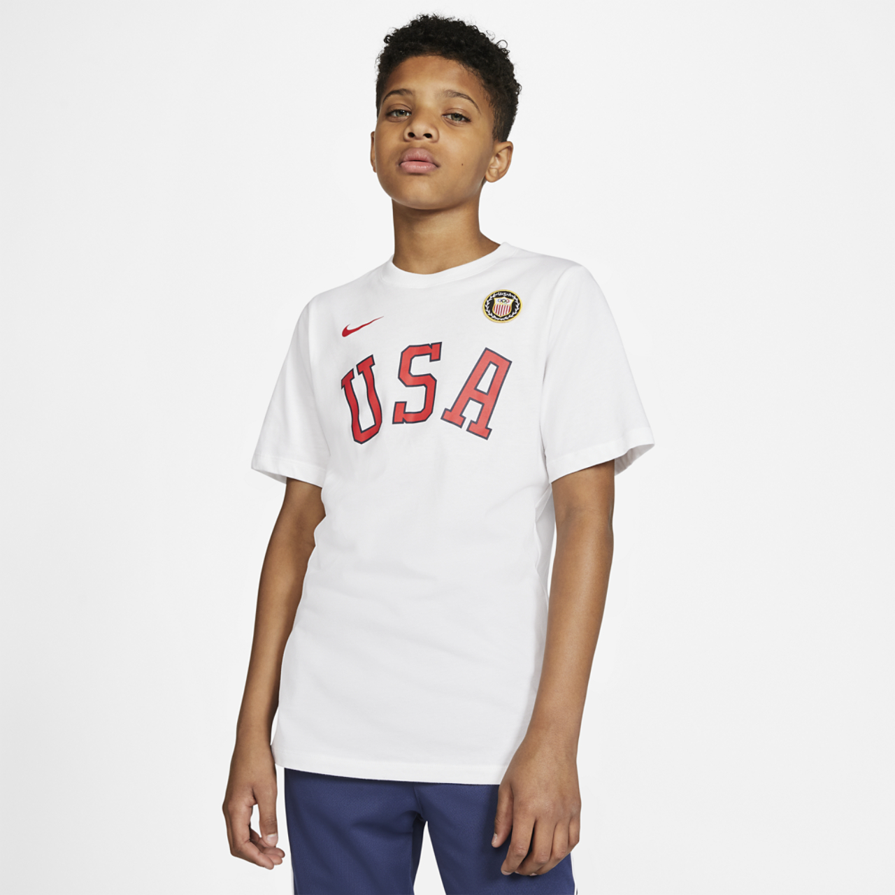 Nike Olympic Tokyo20 Eagle T-Shirt Image 1 of 4. Tap to open photo gallery.