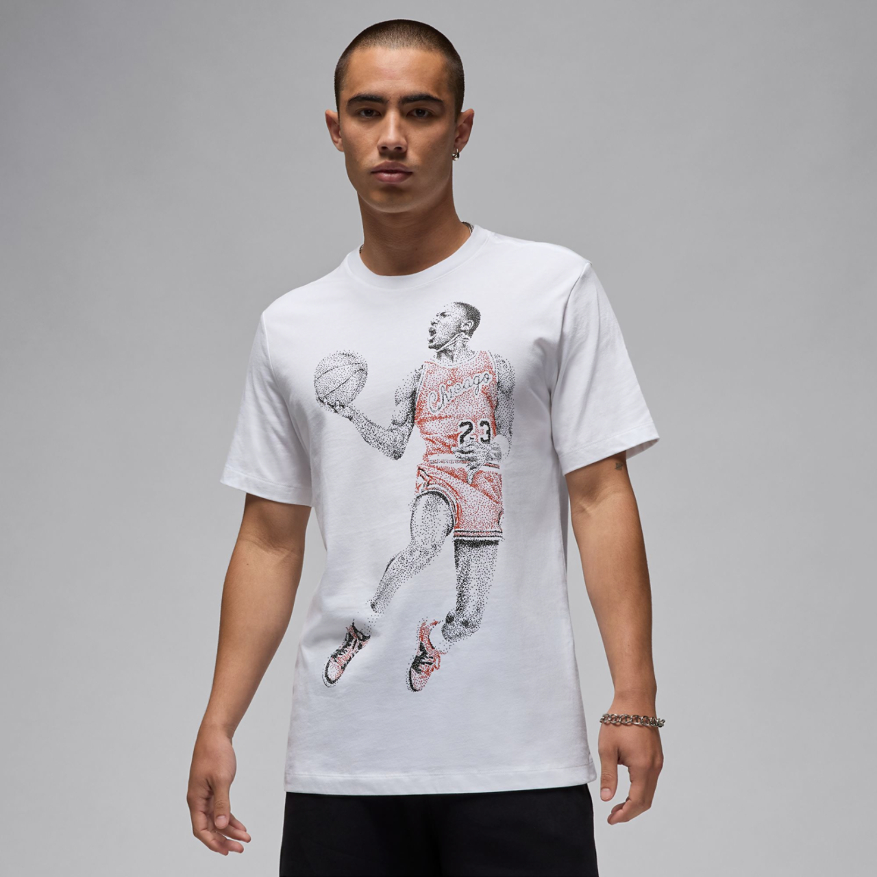 Jordan Brand Dot MJ Short Sleeve T-Shirt Image 1 of 2. Tap to open photo gallery.