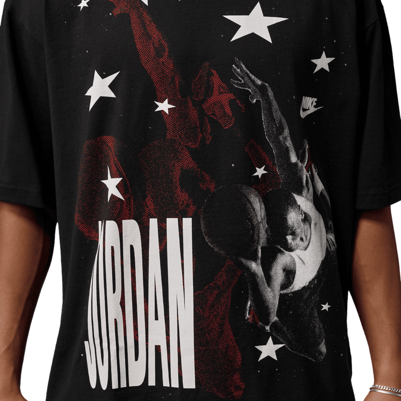 Jordan 96 Oversized AJ 4 T-Shirt Image 4 of 6. Tap to open photo gallery.