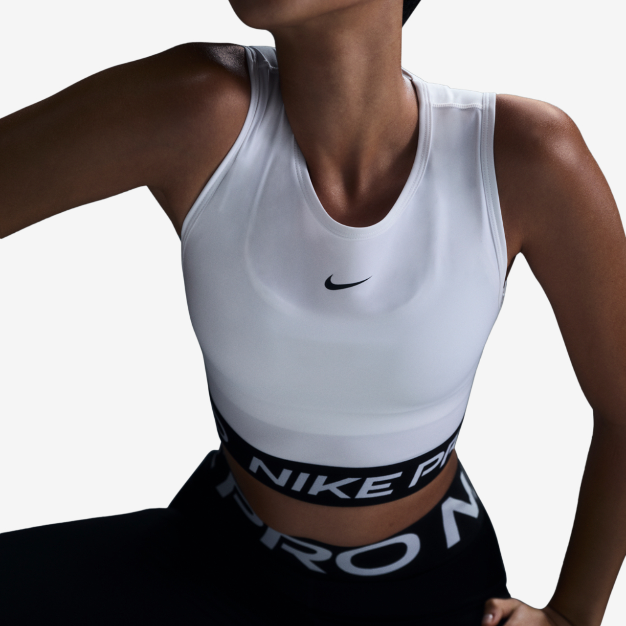 Nike Pro Dri-FIT 365 Crop Tank Image 1 of 6. Tap to open photo gallery.