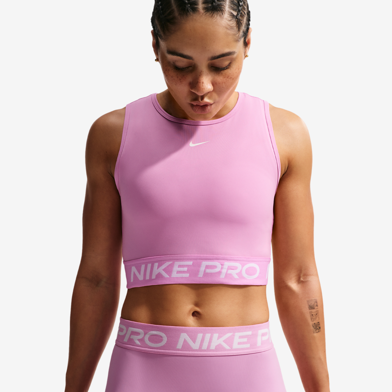 Nike Pro Dri-FIT 365 Crop Tank Image 1 of 6. Tap to open photo gallery.