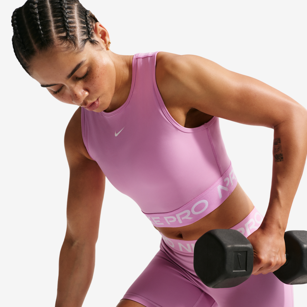 Nike Pro Dri-FIT 365 Crop Tank Image 4 of 6. Tap to open photo gallery.