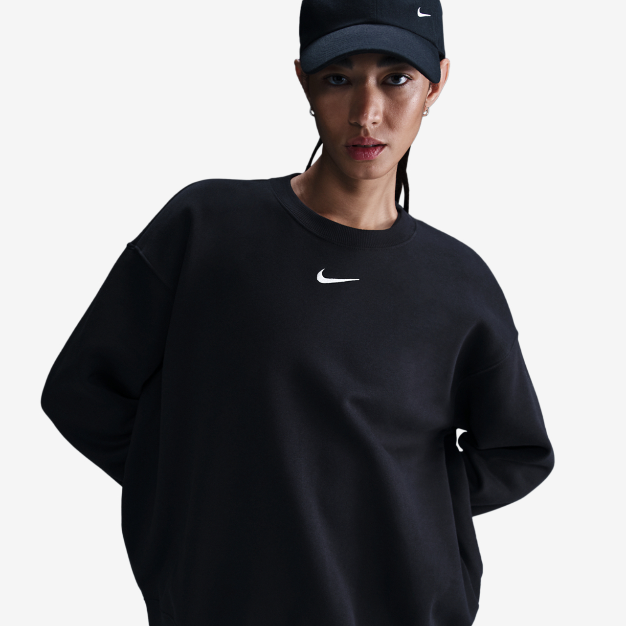 Nike NSW Phoenix Fleece OS Long Crew - Women's | Foot Locker