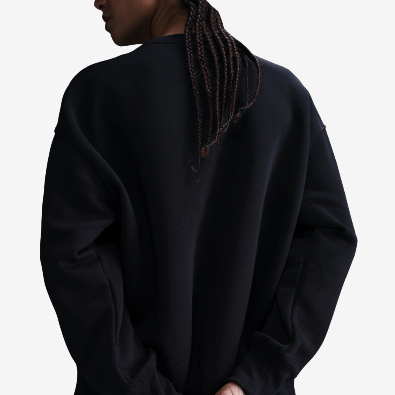 Nike NSW Phoenix Fleece OS Long Crew Image 2 of 4. Tap to open photo gallery.