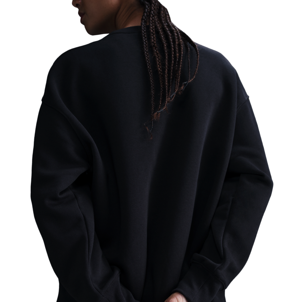 Nike NSW Phoenix Fleece OS Long Crew Image 2 of 4. Tap to open photo gallery.