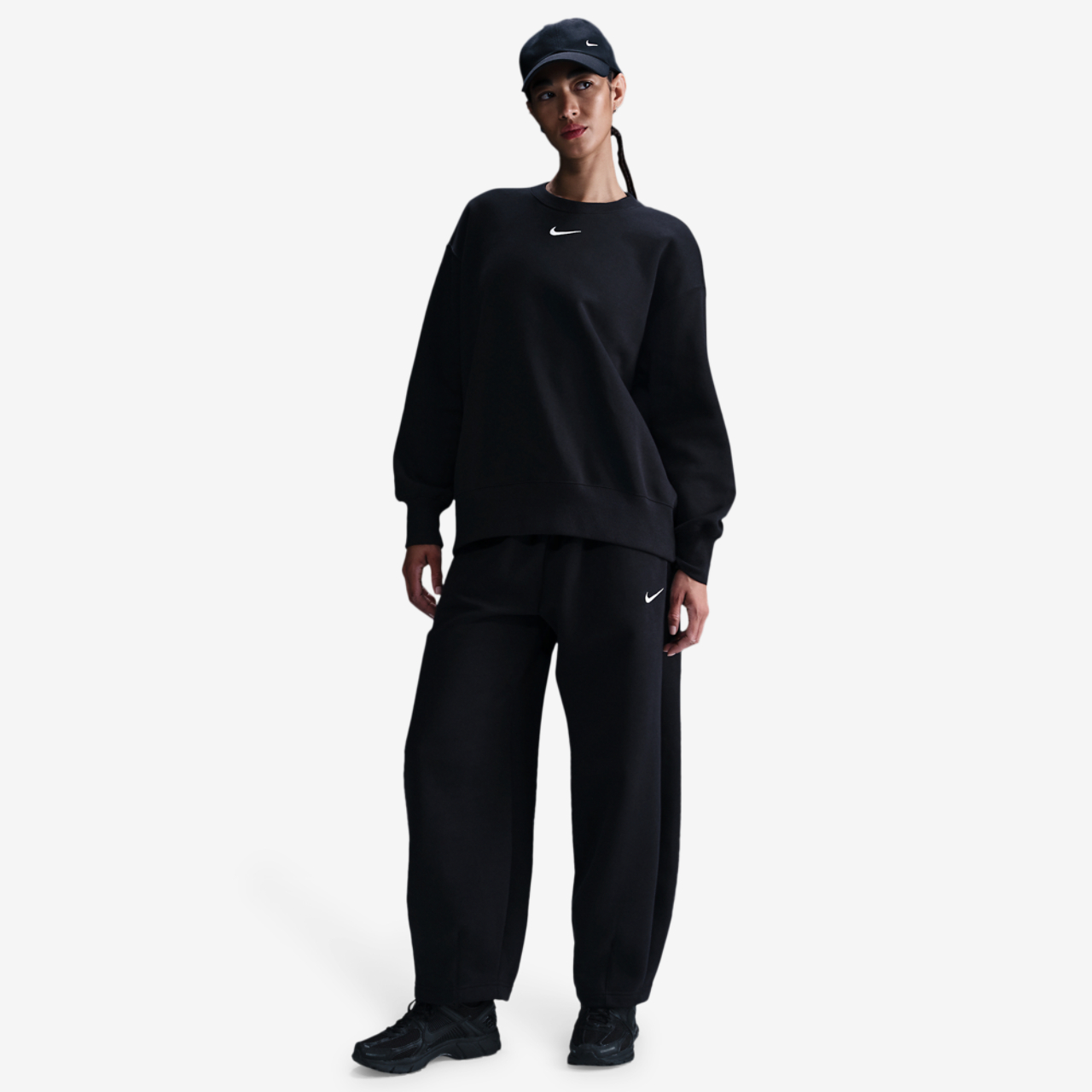 Nike NSW Phoenix Fleece OS Long Crew - Women's | Foot Locker
