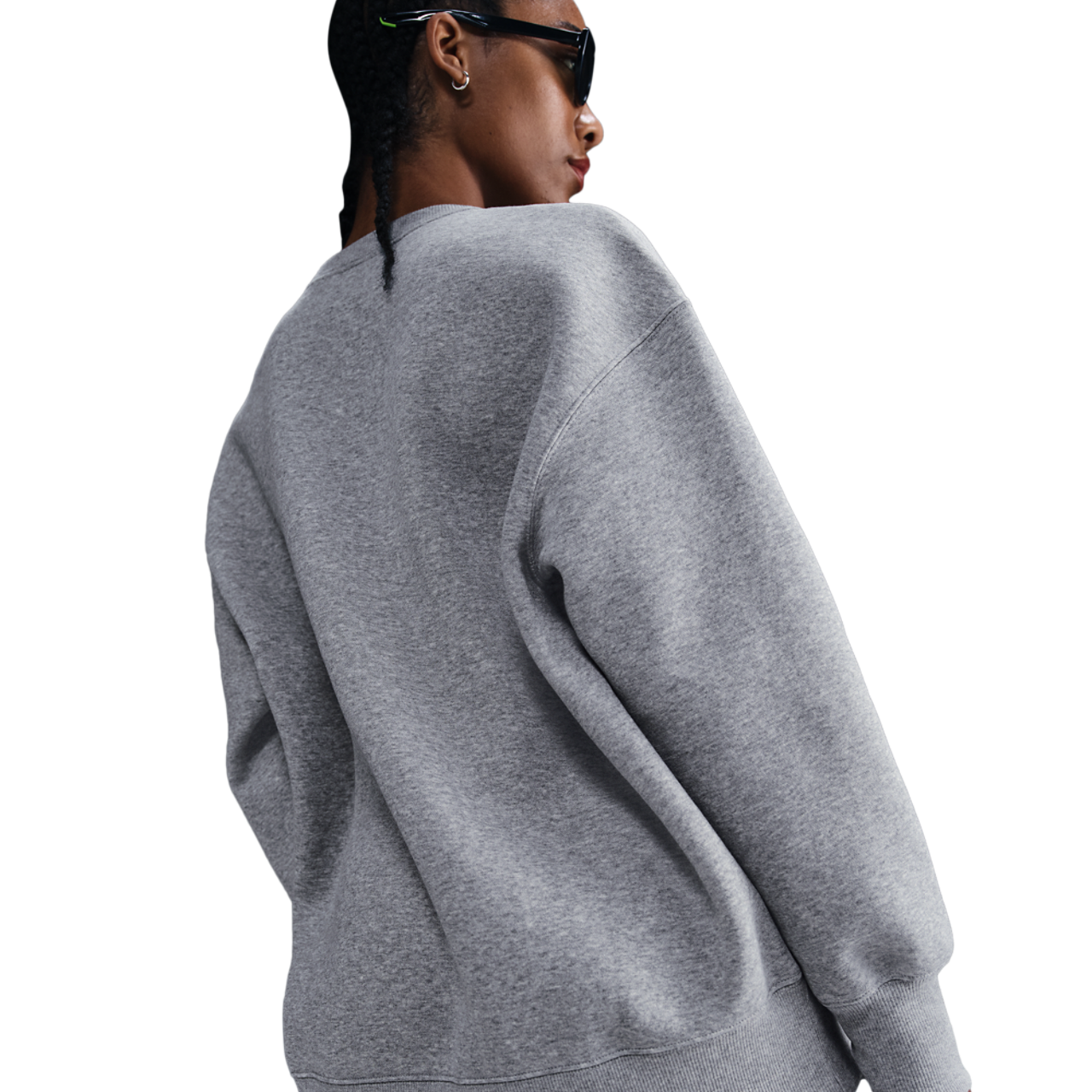 Nike NSW Phoenix Fleece OS Long Crew Image 2 of 4. Tap to open photo gallery.