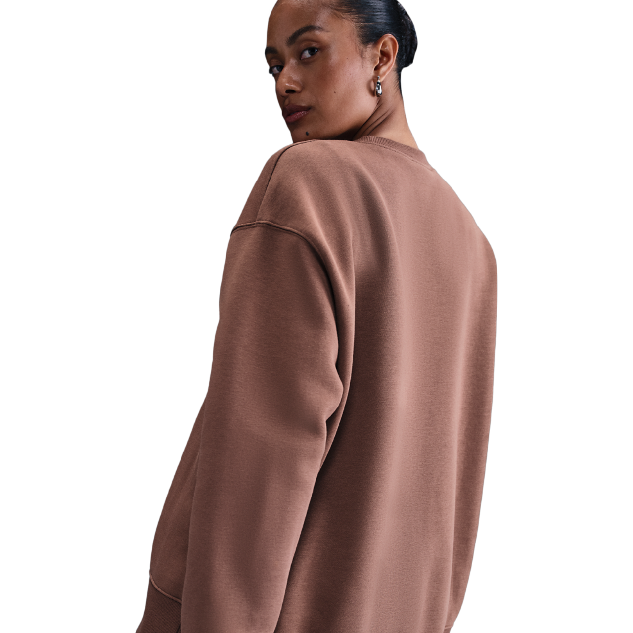 Nike NSW Phoenix Fleece OS Long Crew Image 2 of 4. Tap to open photo gallery.