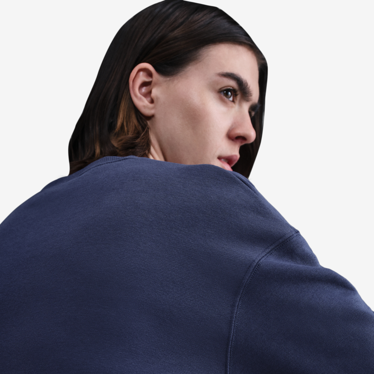 Nike NSW Phoenix Fleece OS Long Crew Image 2 of 4. Tap to open photo gallery.
